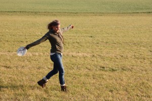 Student Playing Outside