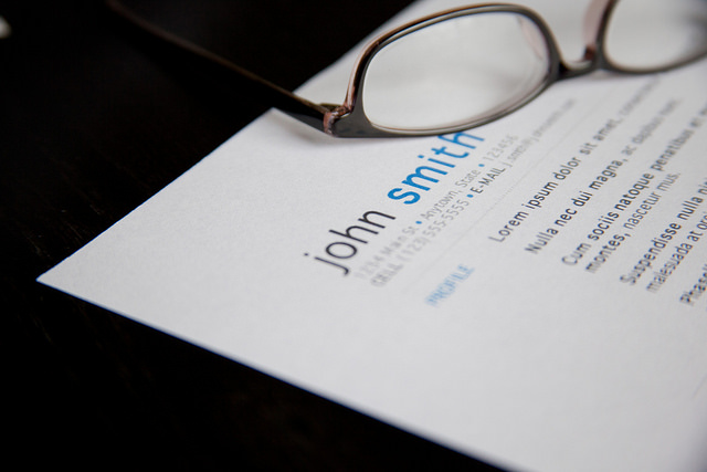 John Smith's resume. He couldn't even get the language right. Don't make that mistake. | Flickr