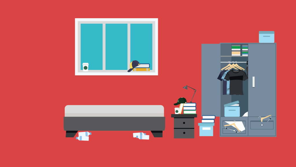 college housing clipart