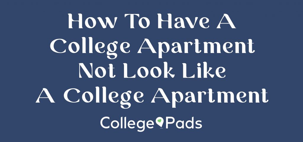 what you need for college apartment 